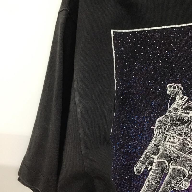 ヘインズ HANES Tシャツ 半袖 半袖カットソー プリントTシャツ 80s 1986年コピーライト blacbird スペースシャトル L プリント ダークグレー / ダークグレー /  メンズ USED 古着 中古 10149116