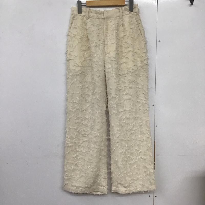 レイビームス Ray BEAMS パンツ スラックス 1 無地 アイボリー / アイボリー /  レディース USED 古着 中古 10141608