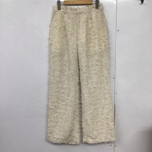 レイビームス Ray BEAMS パンツ スラックス 1 無地 アイボリー / アイボリー /  レディース USED 古着 中古 10141608