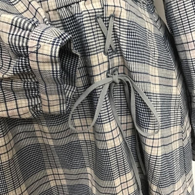 マジェスティックレゴン MAJESTIC LEGON ワンピース ミニスカート 長袖ワンピース チェックワンピース ミニスカート 編み上げミニスカート M チェック マルチカラー / マルチカラー /  レディース USED 古着 中古 10105852