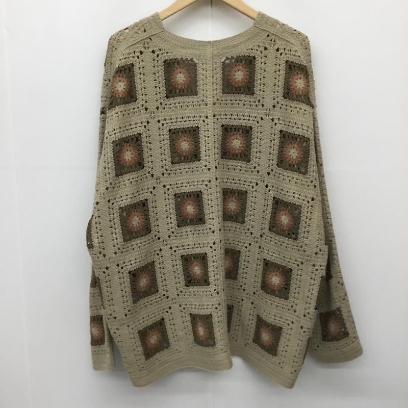 ジュンレッド JUNRed カーディガン 長袖 ANK-73000 クロシェルーズカーディガン L  茶 / ブラウン / X 桃 / ピンク /  メンズ USED 古着 中古 10140875