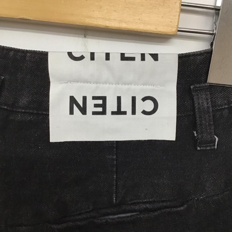 シテン CITEN パンツ デニム、ジーンズ 4214-199-001 M 無地 黒 / ブラック /  レディース USED 古着 中古 10133807
