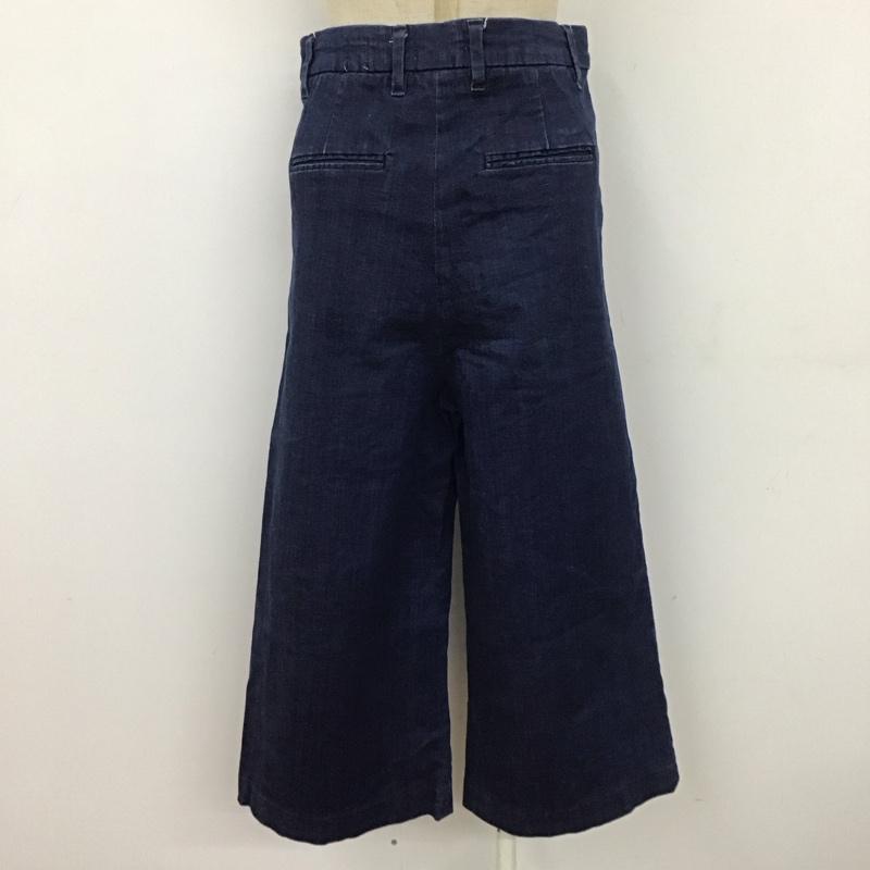 ザラウーマン ZARA WOMAN パンツ デニム、ジーンズ デニムパンツ ストレートパンツ ワイドパンツ カジュアルパンツ 36インチ 無地 インディゴ / インディゴ /  レディース USED 古着 中古 10113075