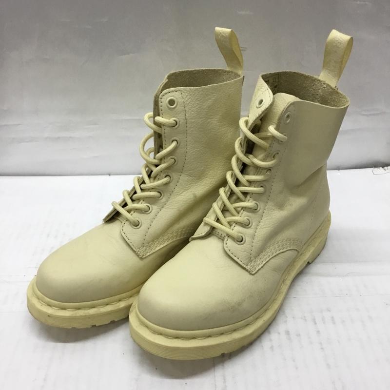 ドクターマーチン Dr.Martens ブーツ ショートブーツ 1460 PASCAL MONO 8ホール UK4 US：6 無地 黄 / イエロー /  レディース USED 古着 中古 10106872
