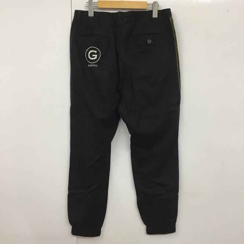 ガヴィル GAVIAL パンツ ワークパンツ、ペインターパンツ カジュアルパンツ ワークパンツ ワイドパンツ サイドラインパンツ L ロゴ、文字 黒 / ブラック / X 緑 / グリーン /  メンズ USED 古着 中古 10109796