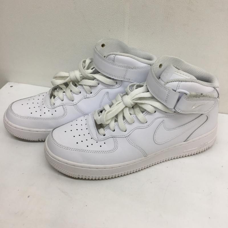 ナイキ NIKE スニーカー スニーカー AIR FORCE 1 MID 07 エアフォース 1 ミッド 07 CW2289-111 26.5cm ロゴ、文字 白 / ホワイト /  メンズ USED 古着 中古 10108150