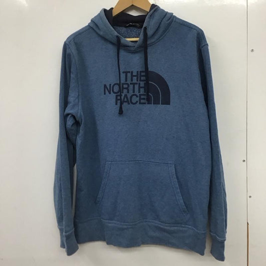 ザノースフェイス THE NORTH FACE パーカー 長袖 長袖パーカー プルオーバーパーカー スウェット M ロゴ、文字 青 / ブルー /  メンズ USED 古着 中古 10140550