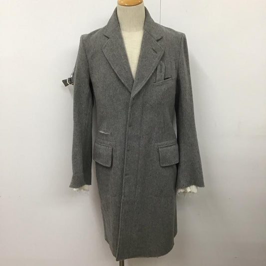 ソロイスト the soloist ジャケット、上着 ジャケット、ブレザー sj.0010baw15 15AW ウールツイルカットオフチェスターコート ロングコート アウター 44 無地 灰 / グレー /  メンズ USED 古着 中古 10111703