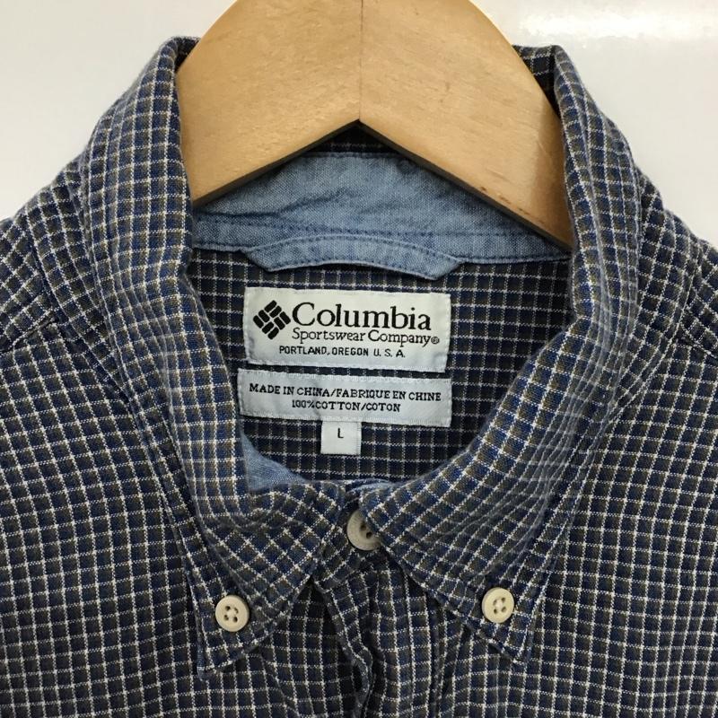 コロンビア Columbia シャツ、ブラウス 長袖 長袖シャツ チェックシャツ カラーシャツ ボタンダウンシャツ L チェック マルチカラー / マルチカラー /  メンズ USED 古着 中古 10150093
