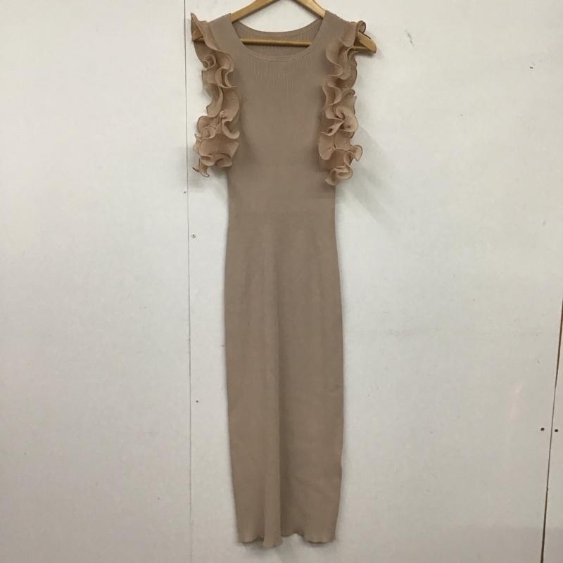 スナイデル SNIDEL ワンピース ロングスカート ノースリーブニットワンピース レース リブニットワンピース ONE SIZE 無地 マルチカラー / マルチカラー /  レディース USED 古着 中古 10143583