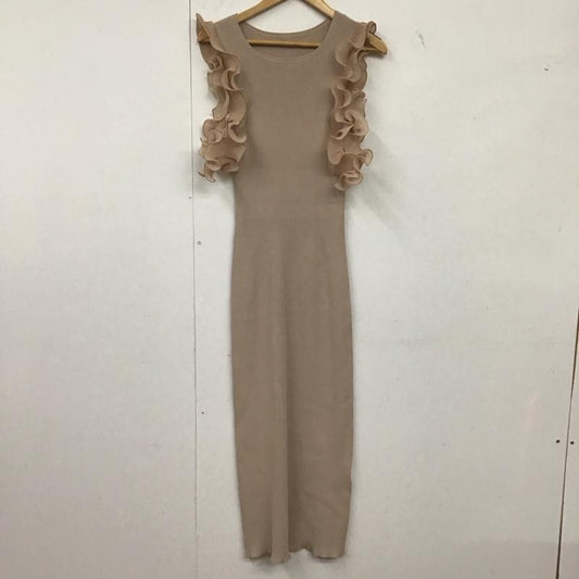 スナイデル SNIDEL ワンピース ロングスカート ノースリーブニットワンピース レース リブニットワンピース ONE SIZE 無地 マルチカラー / マルチカラー /  レディース USED 古着 中古 10143583