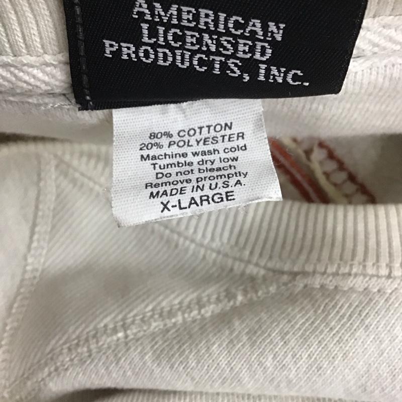 ハーレーダビッドソン Harley-Davidson トレーナー 長袖 長袖トレーナー スウェット クルーネック リブスウェットカットソー 古着 XL ロゴ、文字 ベージュ / ベージュ /  メンズ USED 古着 中古 10124109