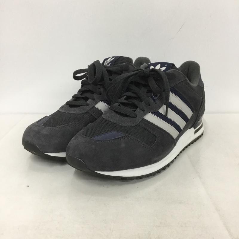 アディダスオリジナルス adidas originals スニーカー スニーカー M19391 ZX700 26cm 26.0cm ロゴ、文字 紺 / ネイビー / X 灰 / グレー /  メンズ USED 古着 中古 10140402