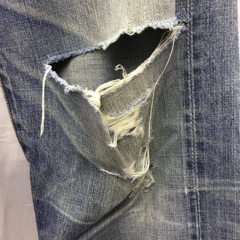 リーバイストラウスアンドコー Levi Strauss & co. パンツ デニム、ジーンズ デニムパンツ ストレートパンツ ワイドパンツ クラッシュジーンズ 34 ダメージ加工 インディゴ / インディゴ /  メンズ USED 古着 中古 10115223