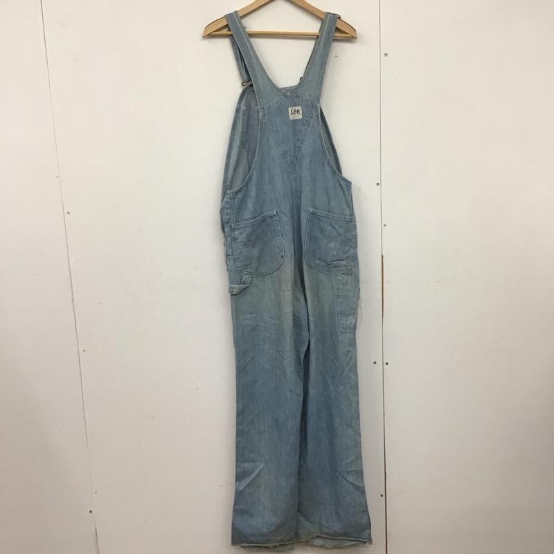 リー Lee サロペット・オーバーオール サロペット、オーバーオール デニム ロゴ、文字 青 / ブルー /  メンズ USED 古着 中古 10142295