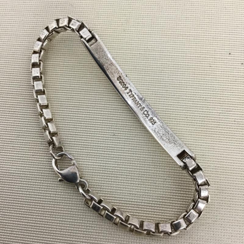 ティファニー TIFFANY&Co. アクセサリー ブレスレット、バングル ベネチアンリンクIDブレスレット 2004 箱有 無地 銀 / シルバー /  レディース USED 古着 中古 10147437