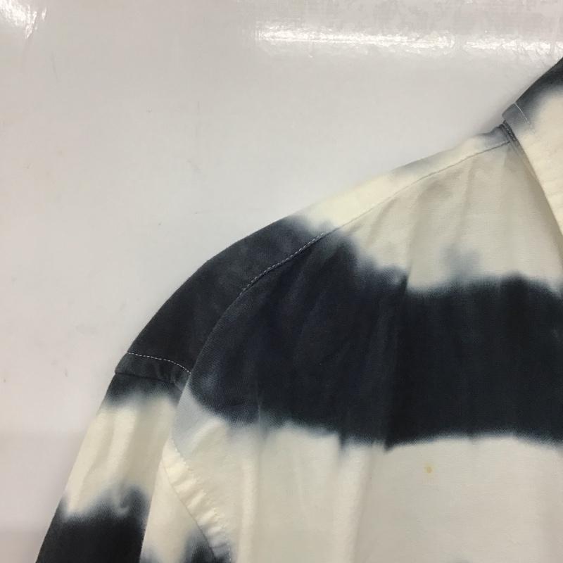 パウン PAWN シャツ、ブラウス 長袖 長袖シャツ ボタンダウンシャツ カラーシャツ XL ボーダー柄 白 / ホワイト /  メンズ USED 古着 中古 10145263
