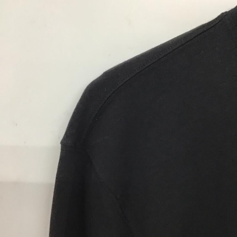 アディダス adidas カットソー 長袖 長袖カットソー プリントカットソー クルーネック ロゴ、文字 黒 / ブラック /  メンズ USED 古着 中古 10133710