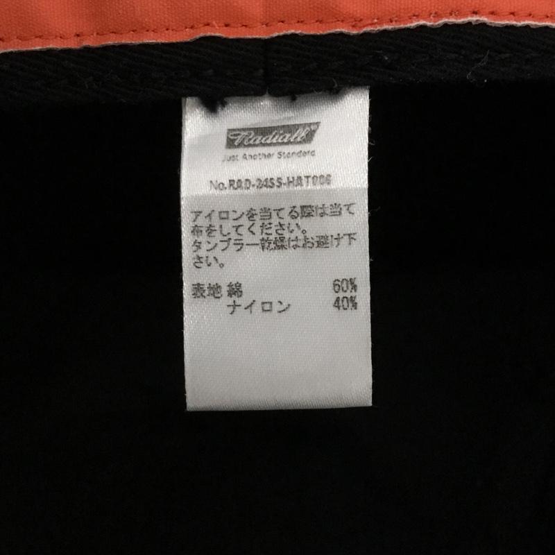 ラディアル RADIALL 帽子 ハット RAD-24SS-HAT006 HOOD CITY バケットハット ロゴ、文字 黒 / ブラック /  メンズ USED 古着 中古 10123468