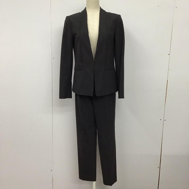 ユナイテッドアローズグリーンレーベルリラクシング UNITED ARROWS green label relaxing セットアップ セットアップ セットアップ 長袖ジャケット スラックスパンツ 2点セット 38 無地 ダークグレー / ダークグレー /  レディース USED 古着 中古 10149701