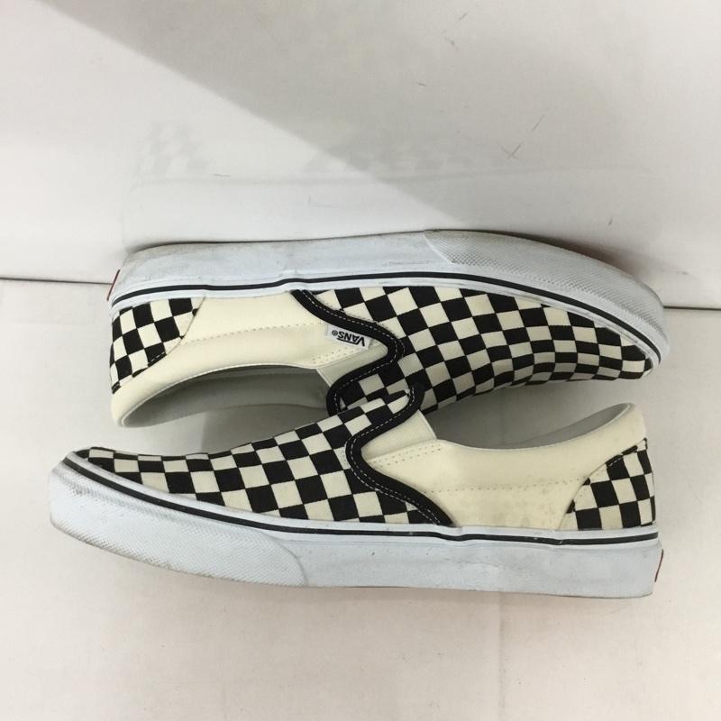 バンズ VANS スリッポン スリッポン V98CLA SLIP ON スニーカー 27cm 27.0cm チェック 白 / ホワイト / X 黒 / ブラック /  メンズ USED 古着 中古 10131648