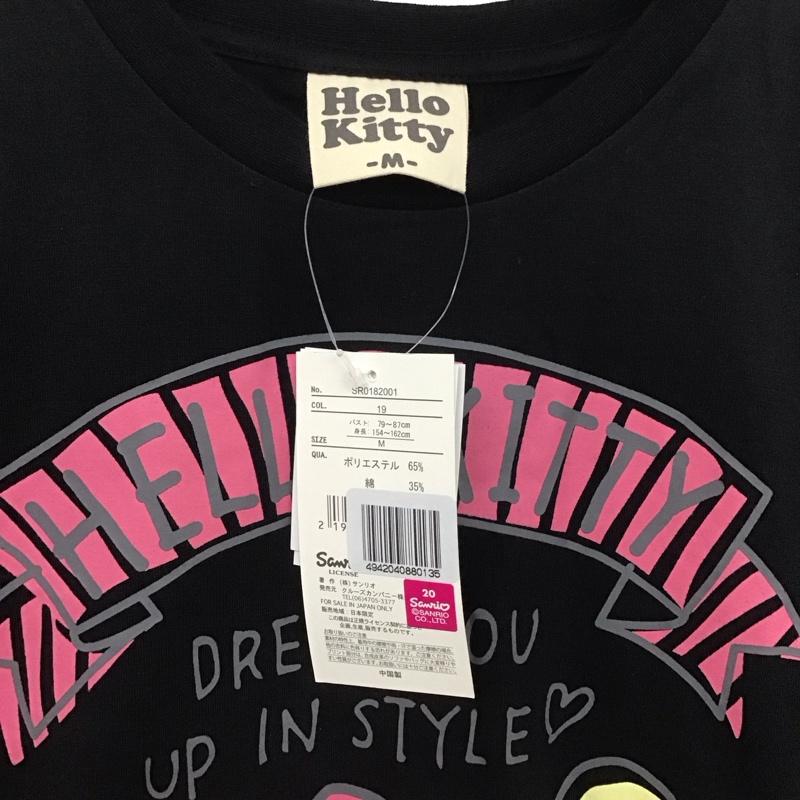 古着 USED Tシャツ 半袖 ハローキティ M キャラクター X プリント 黒 / ブラック /  レディース USED 古着 中古 10147690