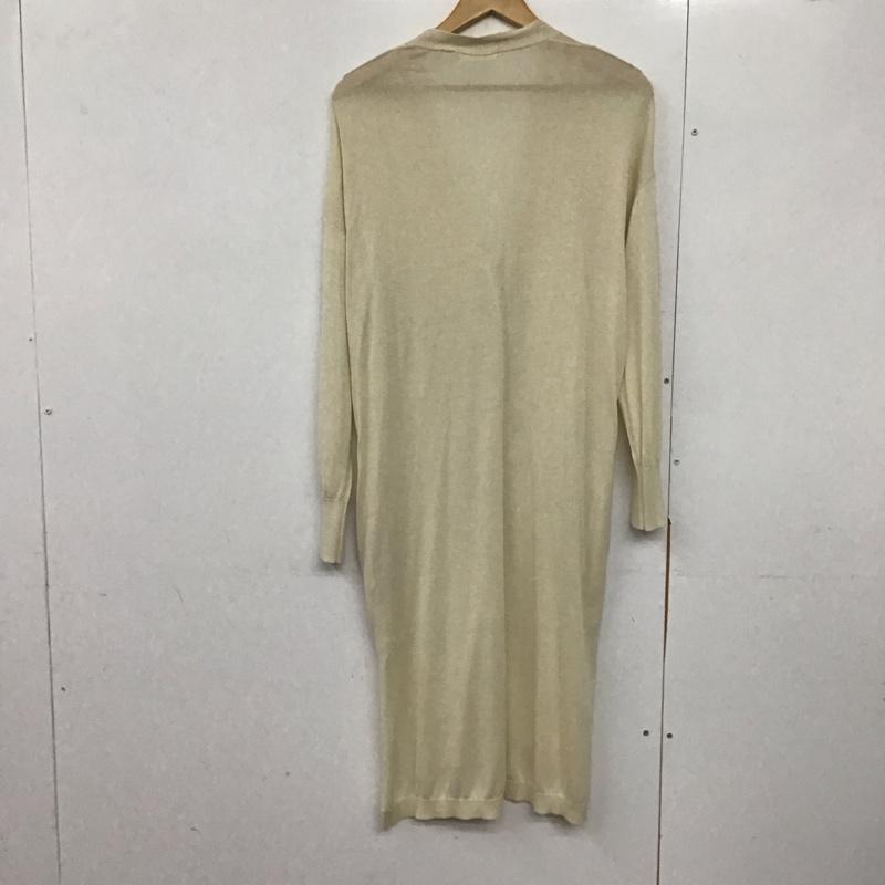 ニコアンド niko and... カーディガン 長袖 長袖ロングカーディガン フロントボタン 4 無地 アイボリー / アイボリー /  レディース USED 古着 中古 10143758