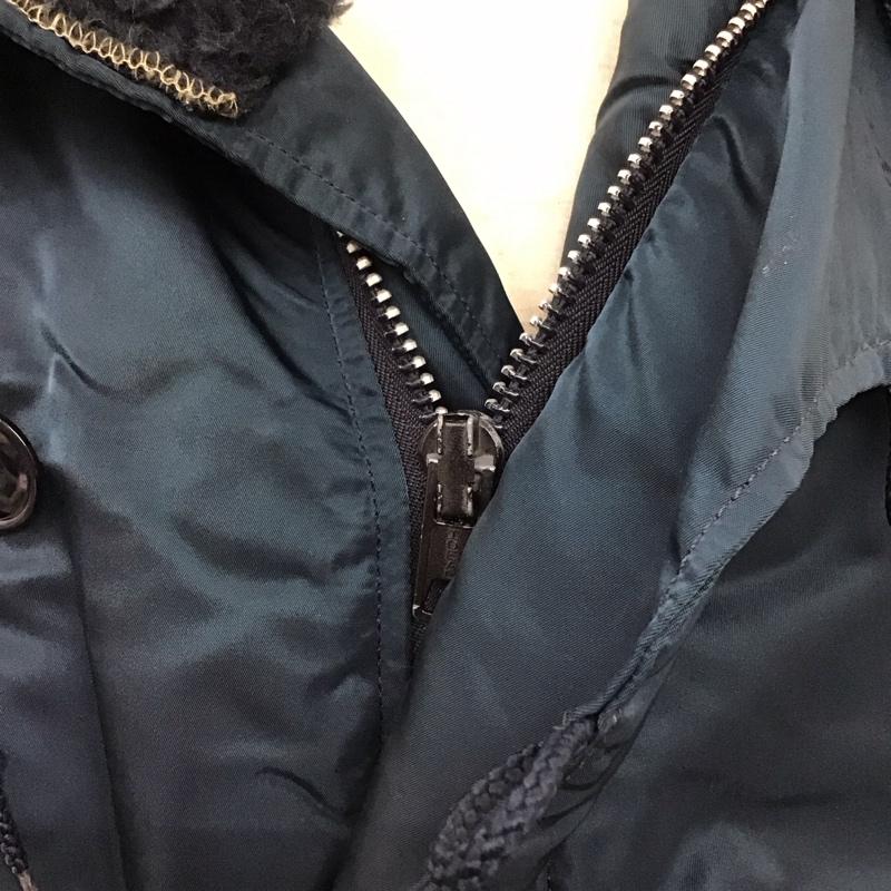アルファインダストリー Alpha Industries ジャケット、上着 ジャケット、ブレザー N-3B ナイロン ミリタリージャケット USA製 S 無地 紺 / ネイビー /  メンズ USED 古着 中古 10121303