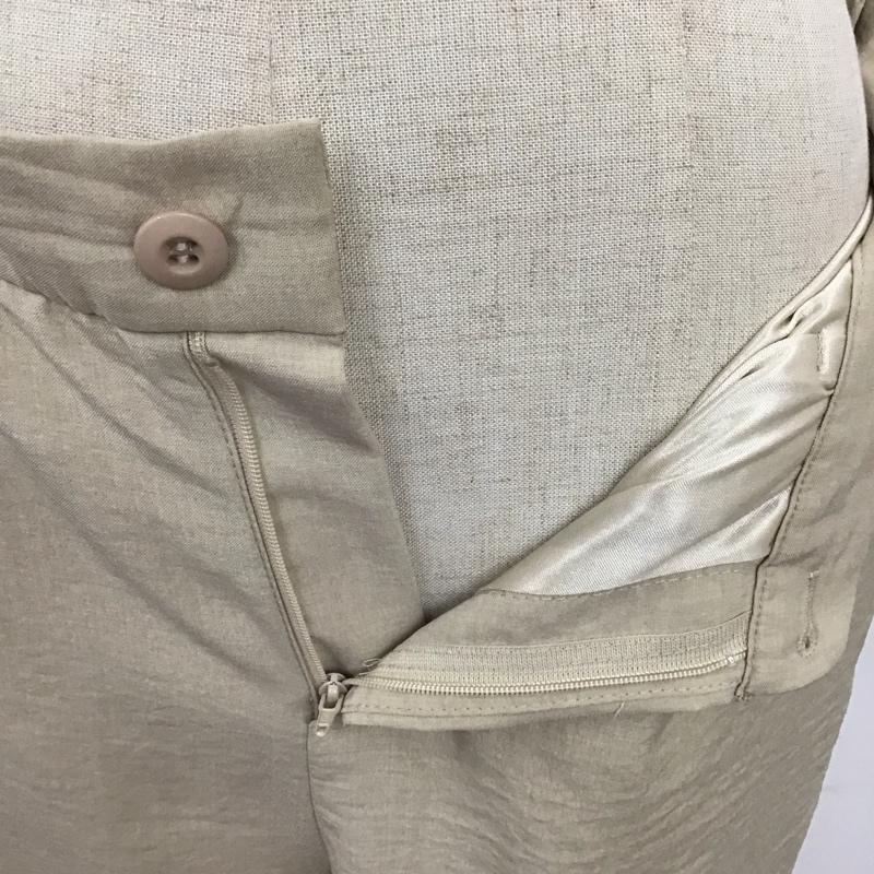 ジーナシス JEANASIS ボトムス ボトムス JS050356MC リネンライクストレートパンツ FREE 無地 ベージュ / ベージュ /  レディース USED 古着 中古 10109512