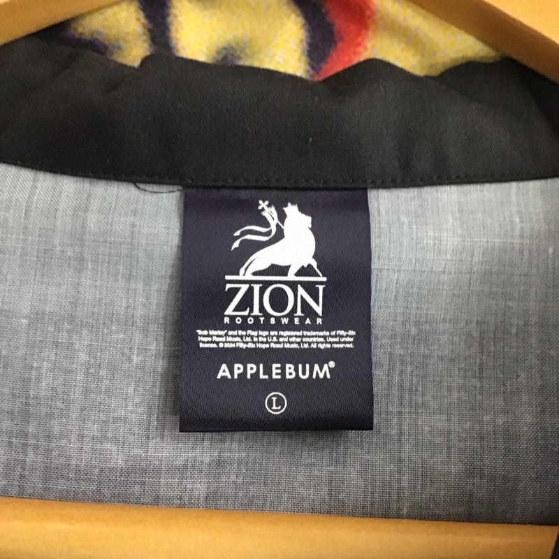 アップルバム APPLEBUM シャツ、ブラウス 半袖 半袖シャツ プリントシャツ zion L プリント 黒 / ブラック /  メンズ USED 古着 中古 10129874
