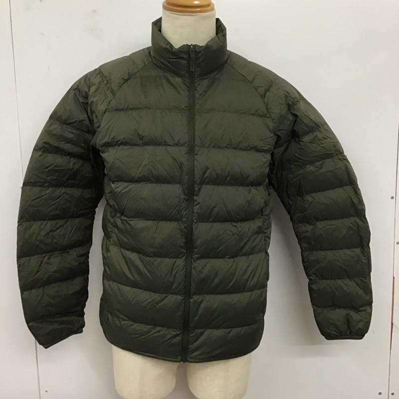 ユニクロ UNIQLO ジャケット、上着 ジャケット、ブレザー 311-439589 ダウンジャケット ジップアップジャケット アウター L 無地 カーキ / カーキ /  メンズ USED 古着 中古 10123603
