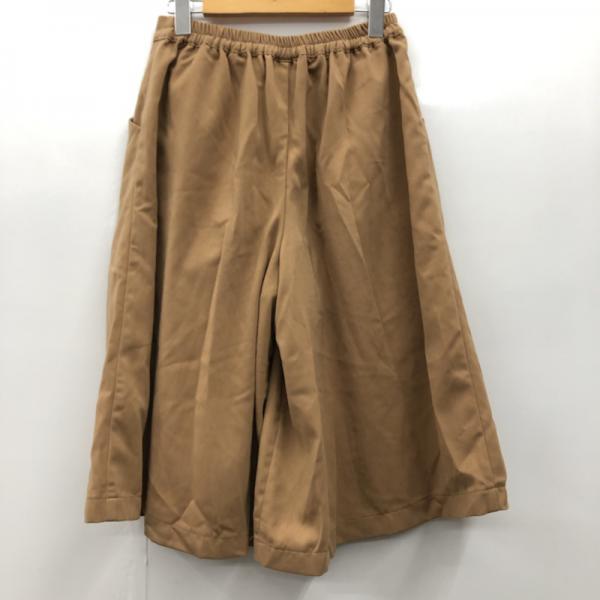 イーハイフンワールドギャラリー E hyphen world gallery パンツ  ボトムス パンツ ガウチョパンツ FREE 無地 茶 / ブラウン /  レディース USED 古着 中古 10025341