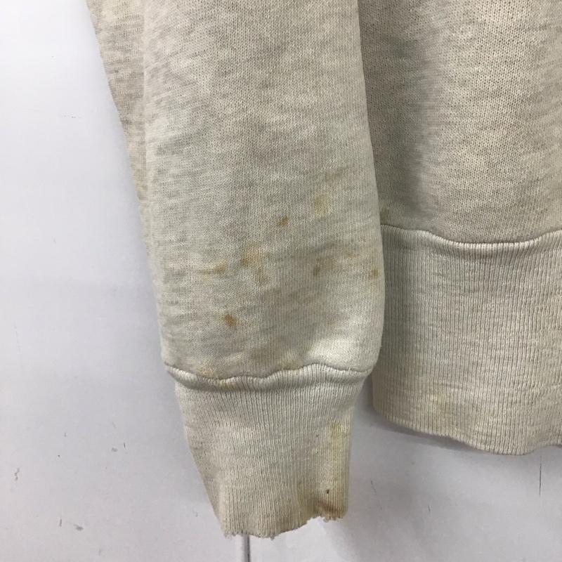 ヘルスニット Healthknit トレーナー 長袖 38 無地 アイボリー / アイボリー /  メンズ USED 古着 中古 10130888