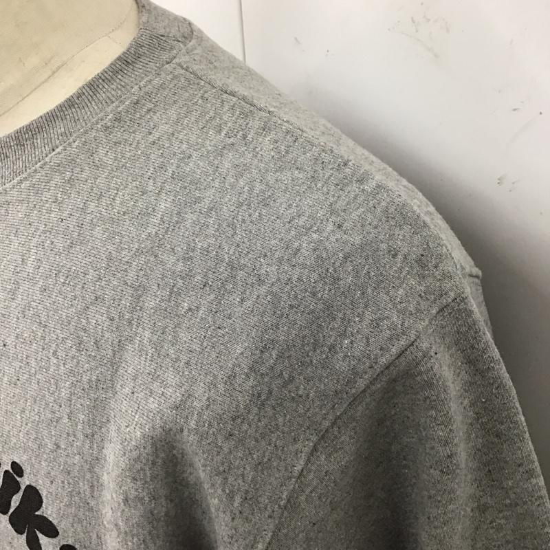 古着 USED トレーナー 長袖 スウェット 裏起毛 MORI ARTWORKS コラボ SAUNA goleador L プリント 灰 / グレー /  メンズ USED 古着 中古 10123270