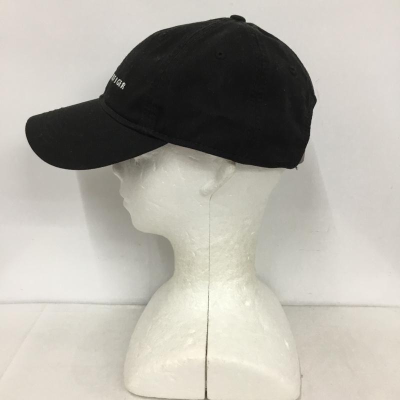 トミーヒルフィガー TOMMY HILFIGER 帽子 キャップ コットン ロゴ、文字 黒 / ブラック /  メンズ USED 古着 中古 10130215