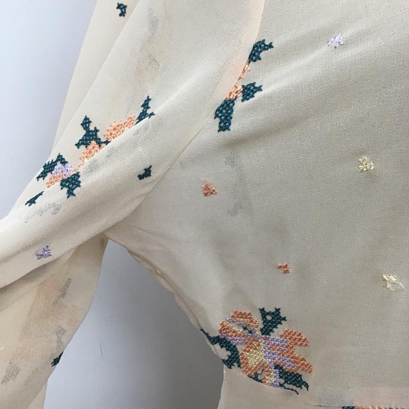 リリー ブラウン Lily Brown ワンピース ロングスカート LWFO161052 クロスステッチ刺繍ロングワンピ 長袖 FREE 刺繍 桃 / ピンク /  レディース USED 古着 中古 10107164