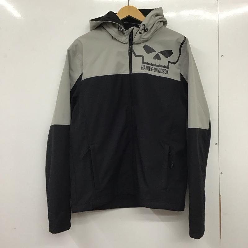 ハーレーダビッドソン Harley-Davidson ジャケット、上着 ジャケット、ブレザー 97413-25vm ウィリーGスカルレぺレントソフトシェルジャケット アウター M プリント 黒 / ブラック / X 灰 / グレー /  メンズ USED 古着 中古 10138186