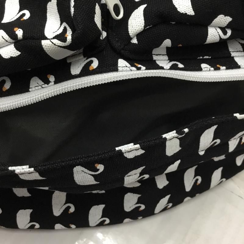 カブー KAVU ボディバッグ ボディバッグ ロープスリング ワンショルダー 白鳥 鳥 総柄 黒 / ブラック /  メンズ USED 古着 中古 10110167