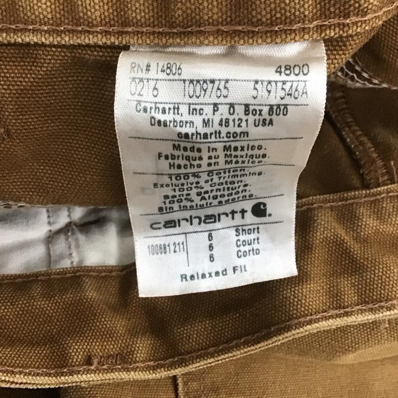 カーハート Carhartt パンツ ワークパンツ、ペインターパンツ 100881221 RELAXED FIT ダブルニー 無地 茶 / ブラウン /  メンズ USED 古着 中古 10106853