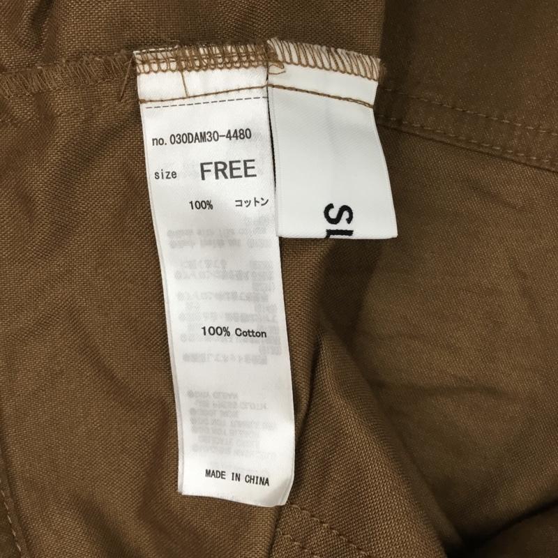 スライ SLY ジャケット、上着 ジャケット、ブレザー 030DAM30-4480 COTTON LIGHT SH JK シャツジャケット FREE 無地 茶 / ブラウン /  レディース USED 古着 中古 10107335