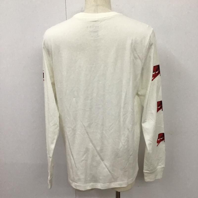 エアジョーダン AIR JORDAN カットソー 長袖 cn3505-100 長袖カットソー プリントTシャツ スポーツウェア XL プリント 白 / ホワイト /  メンズ USED 古着 中古 10114431