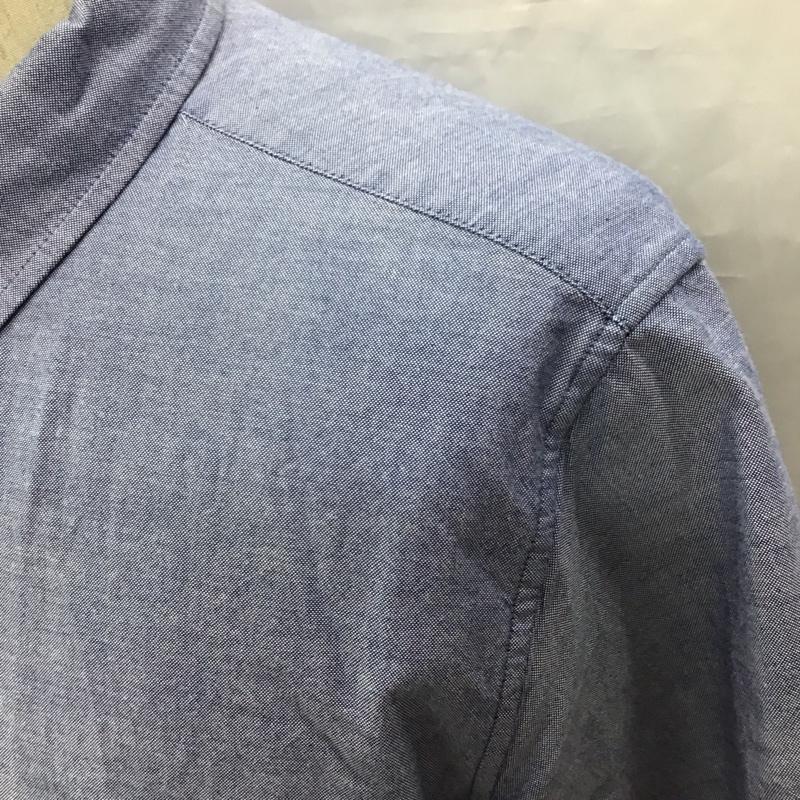 ビームス ハート BEAMS HEART シャツ、ブラウス 半袖 42-01-0067-152 L 無地 青 / ブルー /  メンズ USED 古着 中古 10117024