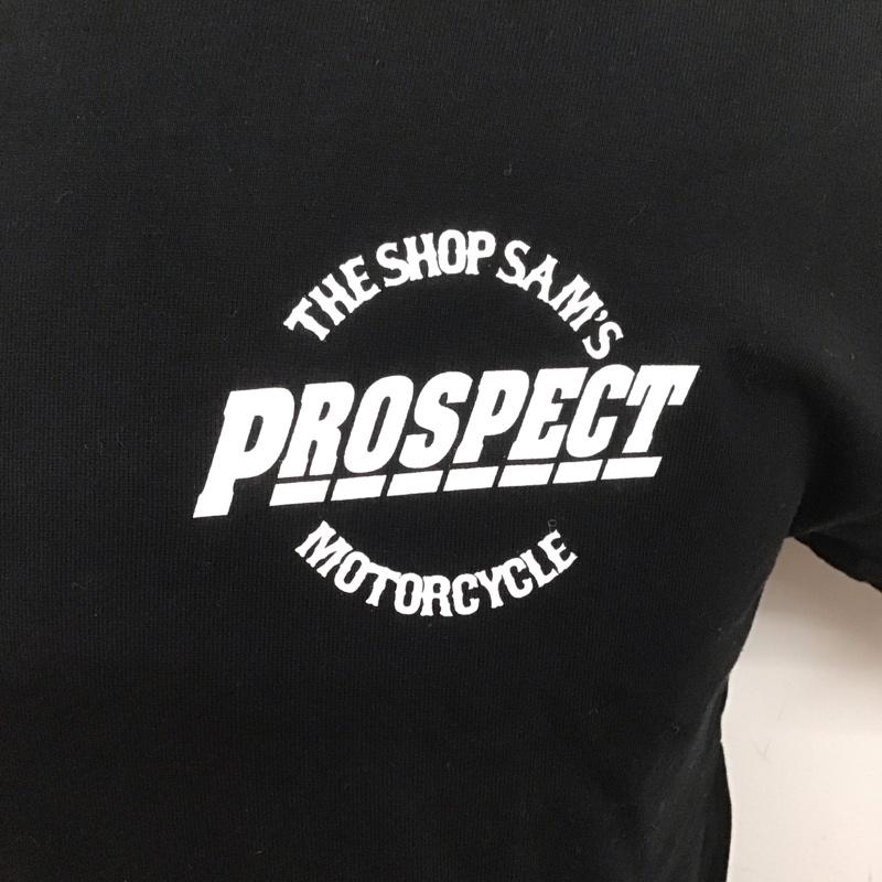プロスペクト PROSPECT Tシャツ 半袖 半袖カットソー プリントTシャツ クルーネックカットソー S ロゴ、文字 黒 / ブラック /  メンズ USED 古着 中古 10126631