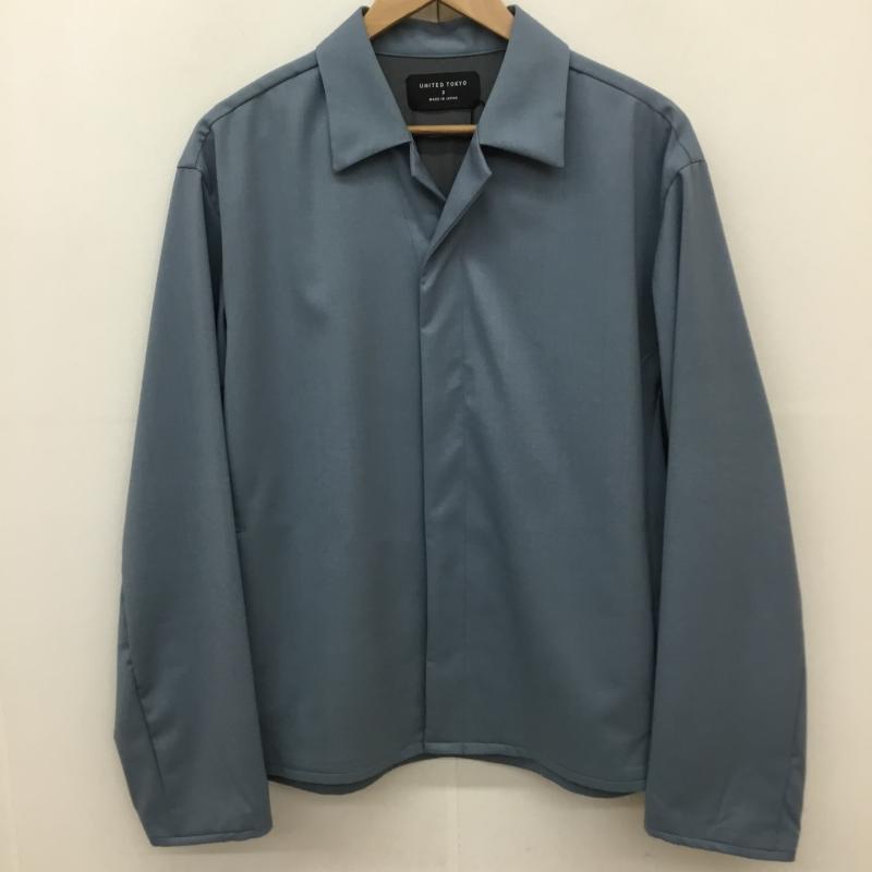 ユナイテッドトウキョウ UNITED TOKYO ジャケット、上着 ジャケット、ブレザー UNITED TOKYO クリアウールシャツブルゾン 131250008 3 無地 水色 / ライトブルー /  メンズ USED 古着 中古 10135898