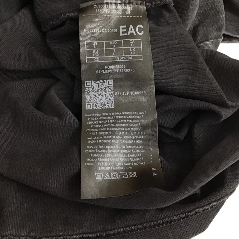 ゲス Guess Tシャツ 半袖 半袖カットソー プリントTシャツ クルーネックカットソー L ロゴ、文字 黒 / ブラック /  メンズ USED 古着 中古 10114656