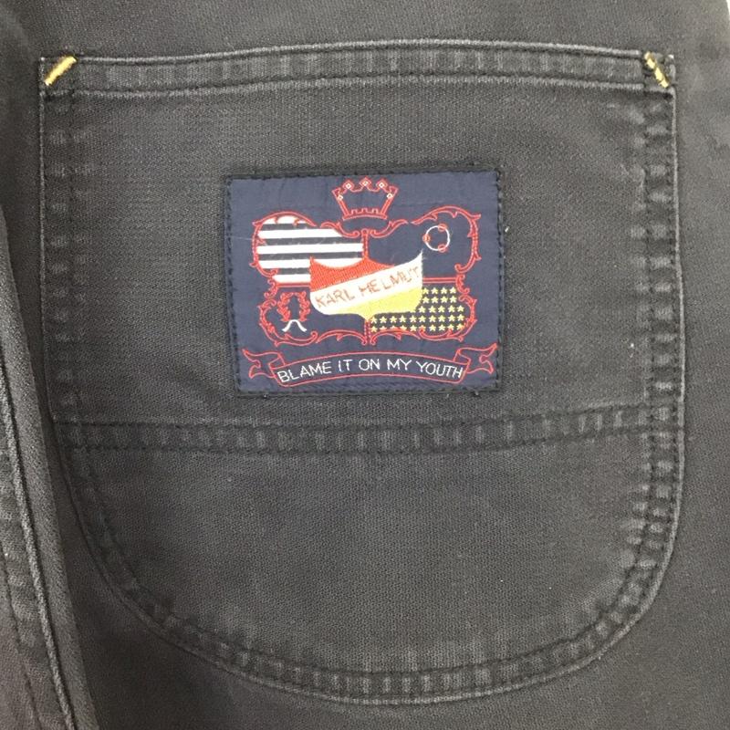 カールヘルム KARLHELMUT パンツ デニム、ジーンズ ワイドパンツ カジュアルパンツ ワークパンツ L ロゴ、文字 紺 / ネイビー /  メンズ USED 古着 中古 10118440