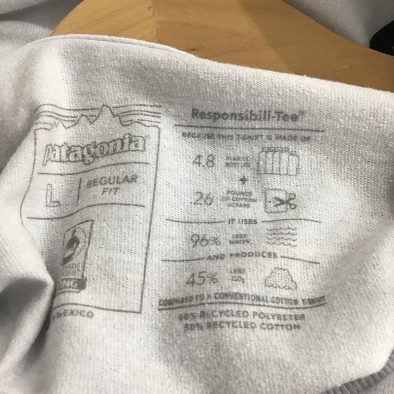 パタゴニア patagonia Tシャツ 半袖 38512sp20 ResponsibiliTee 半袖カットソー クルーネックカットソー L ロゴ、文字 白 / ホワイト /  メンズ USED 古着 中古 10145923