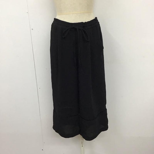 ザラウーマン ZARA WOMAN ボトムス ボトムス メッシュ イージーパンツ ガウチョパンツ S 無地 黒 / ブラック /  レディース USED 古着 中古 10120901