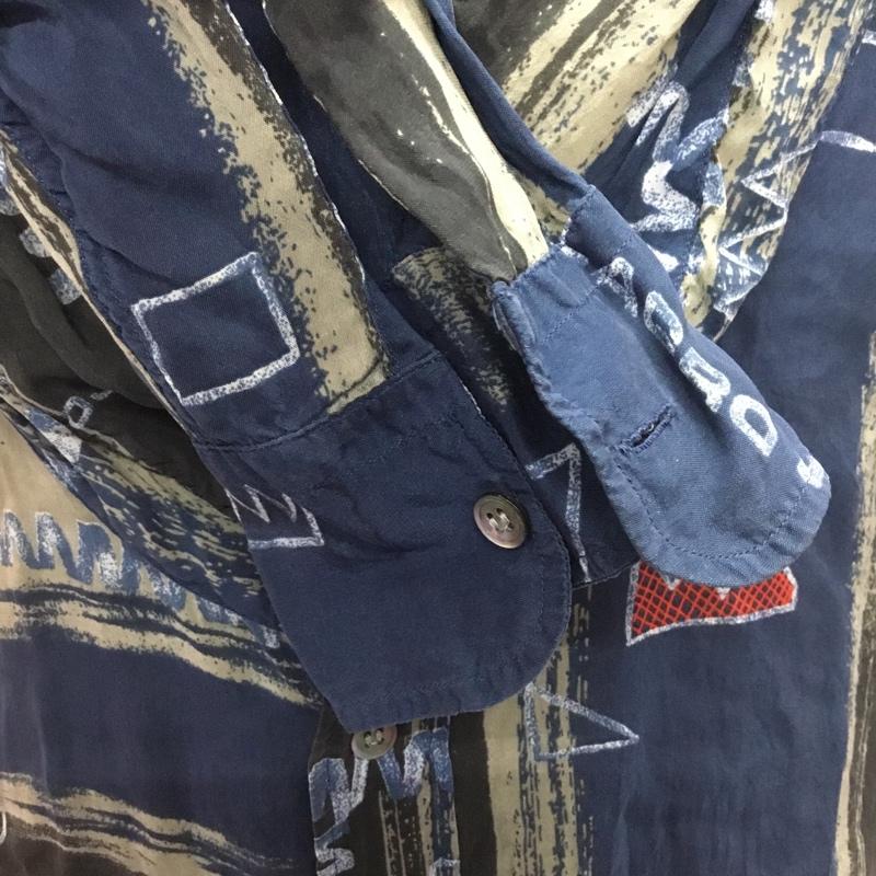 カバンドズッカ CABANE de ZUCCa シャツ、ブラウス 半袖 長袖シャツ カジュアルシャツ カラーシャツ プリントシャツ M 総柄 X プリント マルチカラー / マルチカラー /  メンズ USED 古着 中古 10106439