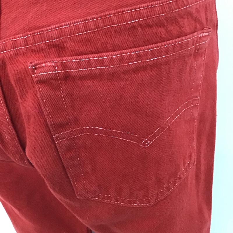 リーバイス Levi s パンツ デニム、ジーンズ 501 0651 ボタンフライ W27 L34 USA製 27インチ 無地 赤 / レッド /  レディース USED 古着 中古 10116486